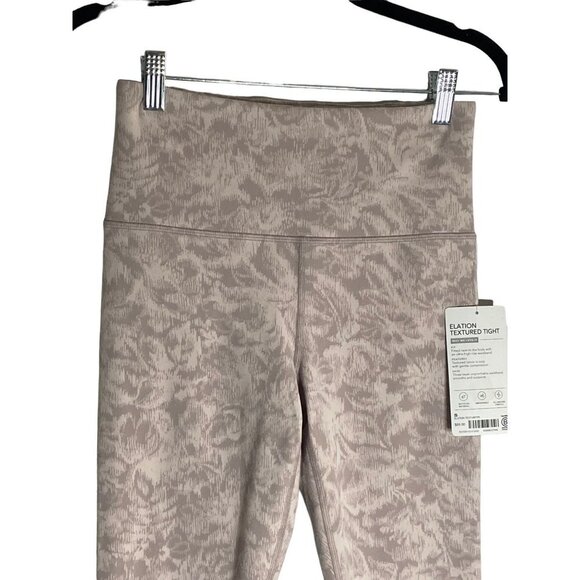 NWT Athleta Elation Textured Tight Leggings Frosted Floral Pink-sz Small - Picture 4 of 8
